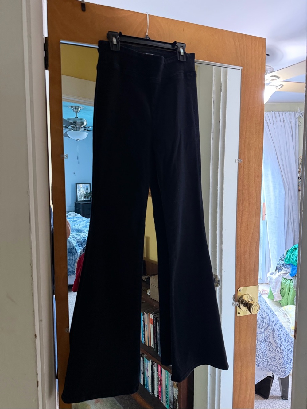 Frame Denim Black Boot-Cut Flare Pants